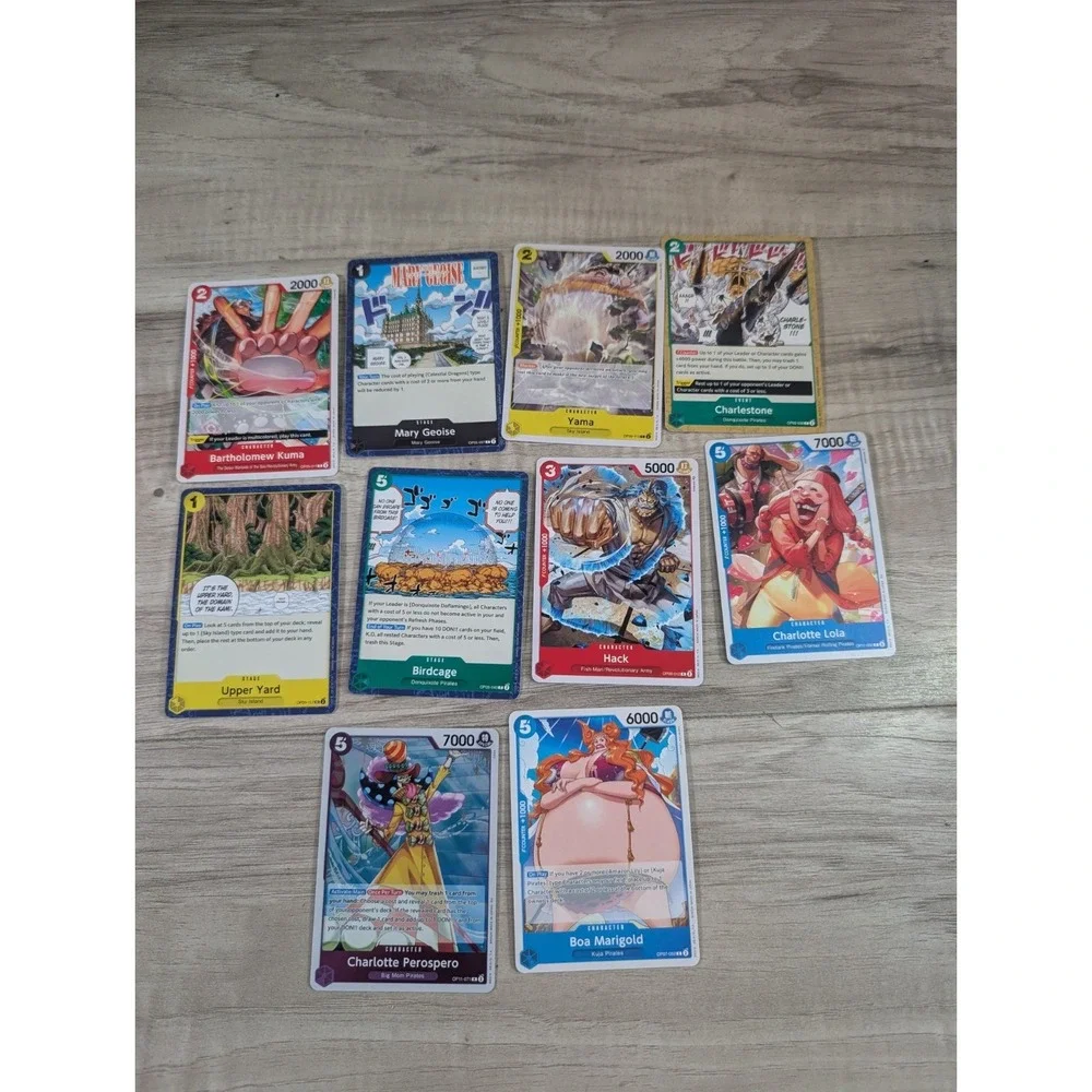 One Piece Card Game Lot Of 70